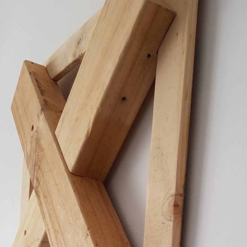 3D WallArt X-Mark the spot houten wandversiering 45x45cm