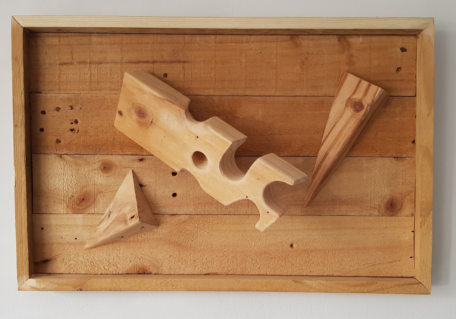 3D WallArt houten wandversiering Kaasplankje.
