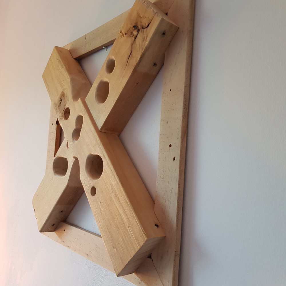 Houten wandversiering - 3D wallart - luchtig hout