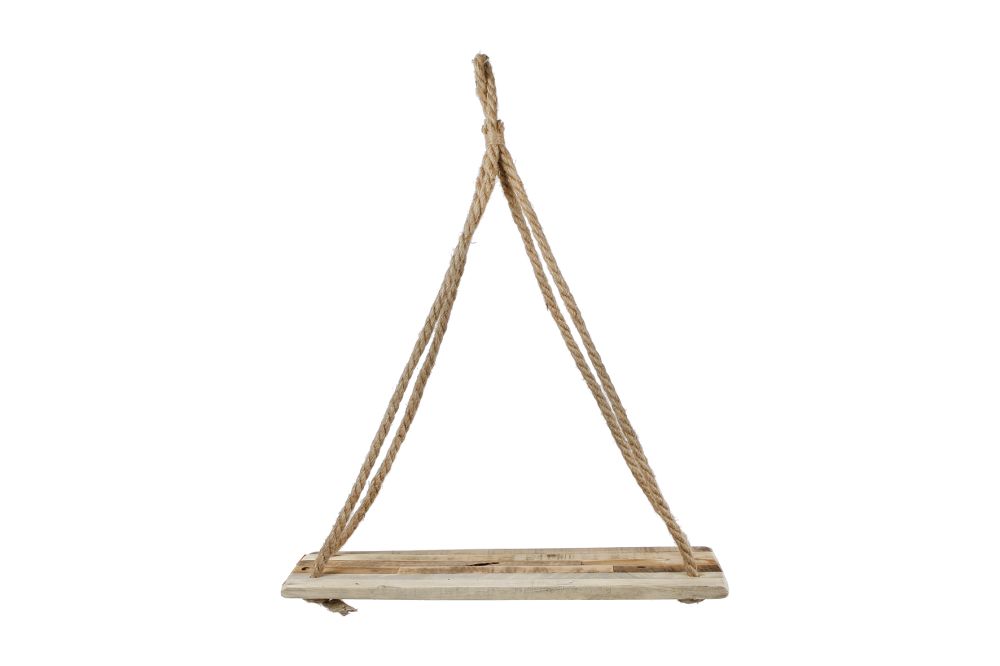 Wandhanger Cecilia naturel bamboe 9 haken Decoratieve hanger voor aan de wand, gemaakt van natuurlijk bamboe met 9 metalen haakjes. Eenvoudig op te hangen aan een spijkertje of schroefhaakje.